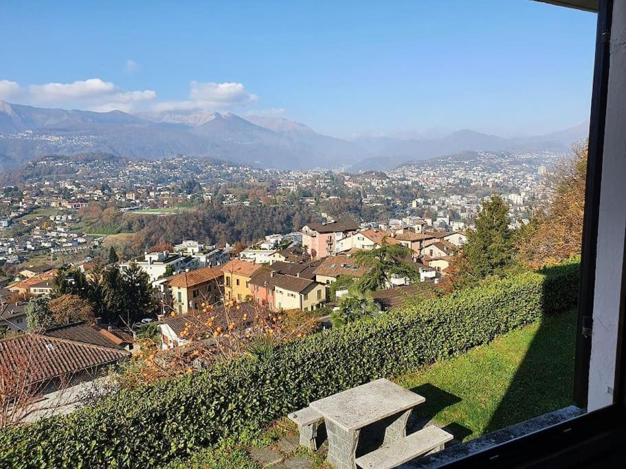 Casetta Accogliente Con Vista Sopra Lugano Paradiso Bagian luar foto