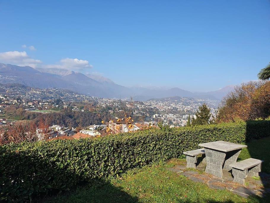 Casetta Accogliente Con Vista Sopra Lugano Paradiso Bagian luar foto